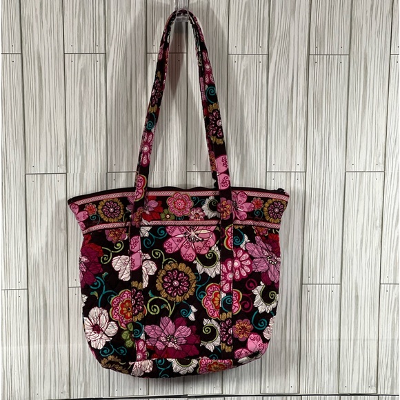 Vera Bradley "Mod Floral Pink" Tote Bag - Picture 2 of 6